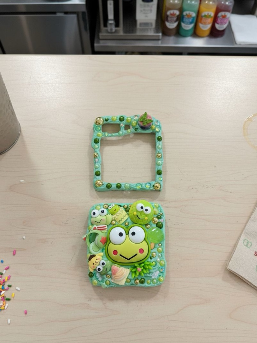 Cute Green Keroppi  Custom Phone Case